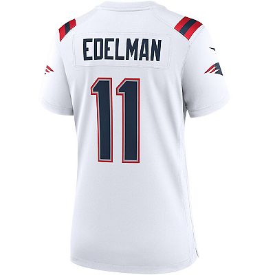 Women s Nike Julian Edelman White New England Patriots Team Game Jersey