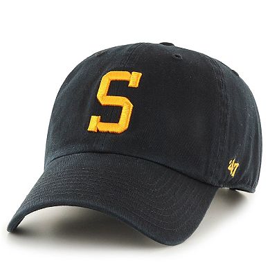 Men's '47 Black Pittsburgh Steelers Clean Up Alternate Adjustable Hat