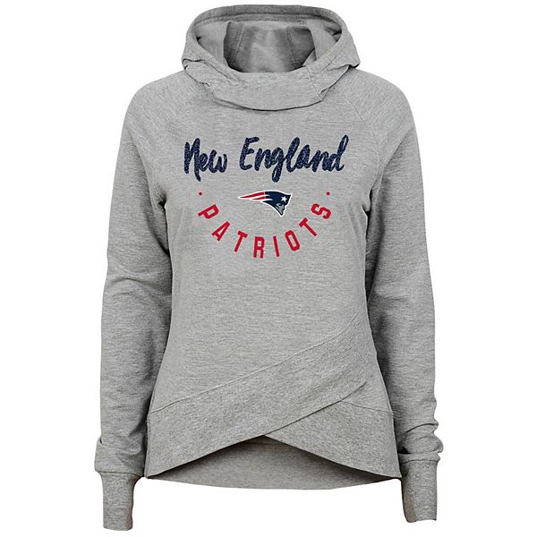 New Era Girls Youth New Era Cream England Patriots Sherpa Full-Zip