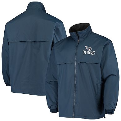 Men's Dunbrooke Navy Tennessee Titans Triumph Fleece Full-Zip Jacket