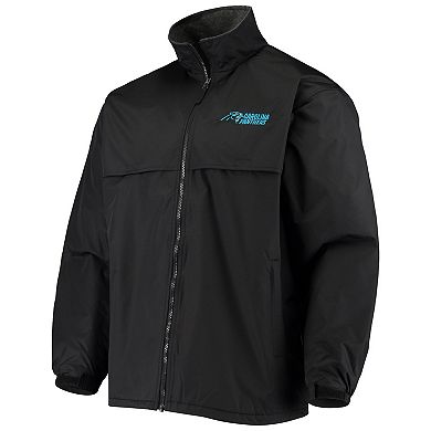 Men's Dunbrooke Black Carolina Panthers Triumph Fleece Full-Zip Jacket