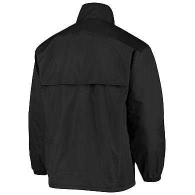 Men's Dunbrooke Black Carolina Panthers Triumph Fleece Full-Zip Jacket