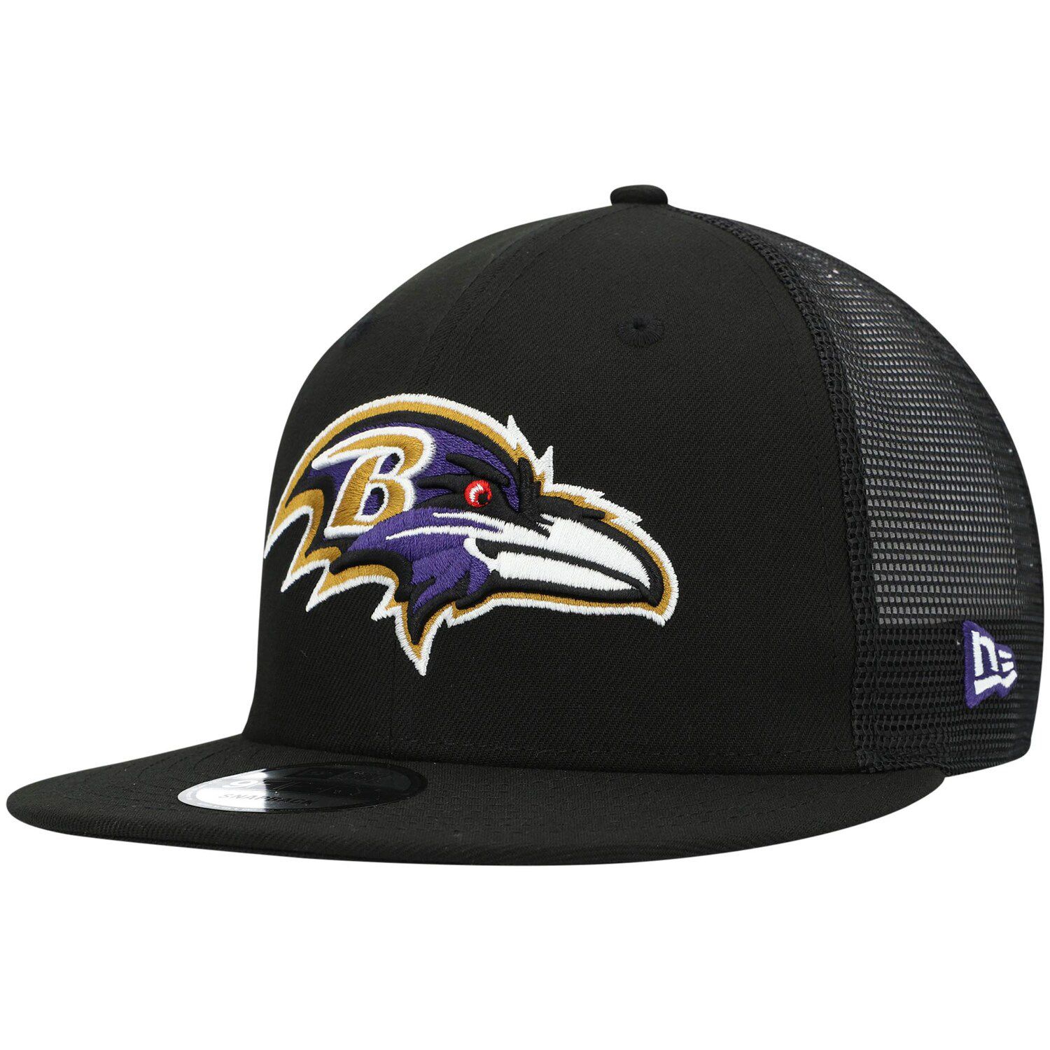 Men's New Era Black/Purple Baltimore Ravens Team Banded 39THIRTY Flex Hat