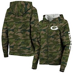 Women's Nike Green Bay Packers Asymmetrical Raglan Full-Zip Hoodie