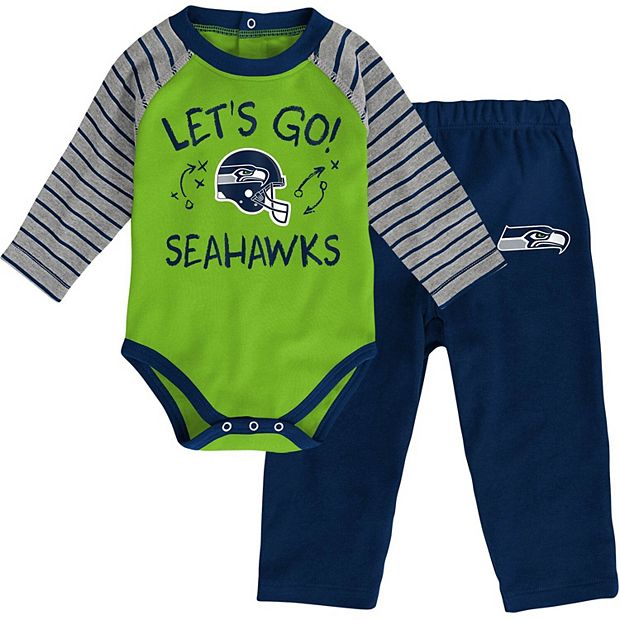 Outerstuff Newborn and Infant Boys and Girls Navy, Neon Green