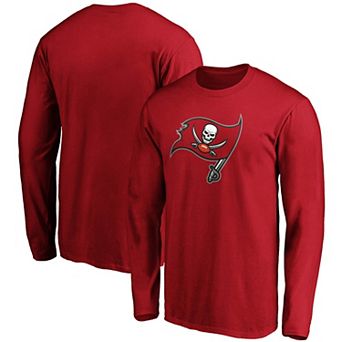 Men's Fanatics Branded Red Tampa Bay Buccaneers Primary Logo Long Sleeve T-Shirt