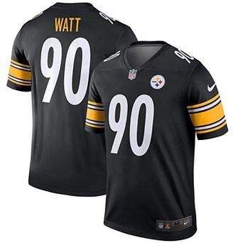 Men's Nike T.J. Watt Black Pittsburgh Steelers Team Legend Player Performance Top