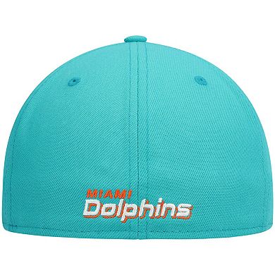 Men's New Era Aqua Miami Dolphins Omaha 59FIFTY Fitted Hat
