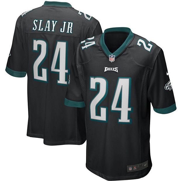 Youth Nike Black Philadelphia Eagles Game Custom Jersey Size: Large