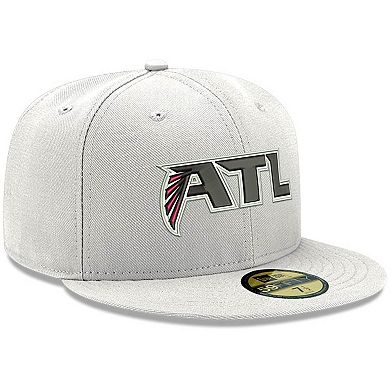 Men's New Era White Atlanta Falcons Omaha ATL 59FIFTY Fitted Hat