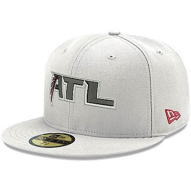 Men's New Era White Atlanta Falcons Omaha ATL 59FIFTY Fitted Hat