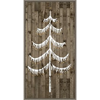 Amanti Art Wooded Whimsy III Tree Framed Canvas Wall Art