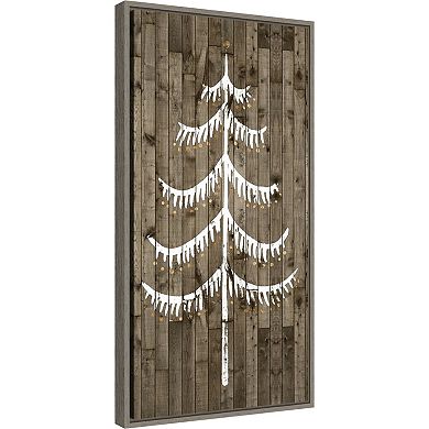 Amanti Art Wooded Whimsy III Tree Framed Canvas Wall Art