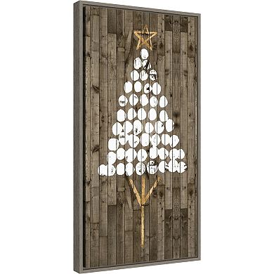 Amanti Art Wooded Whimsy IV Tree Framed Canvas Wall Art