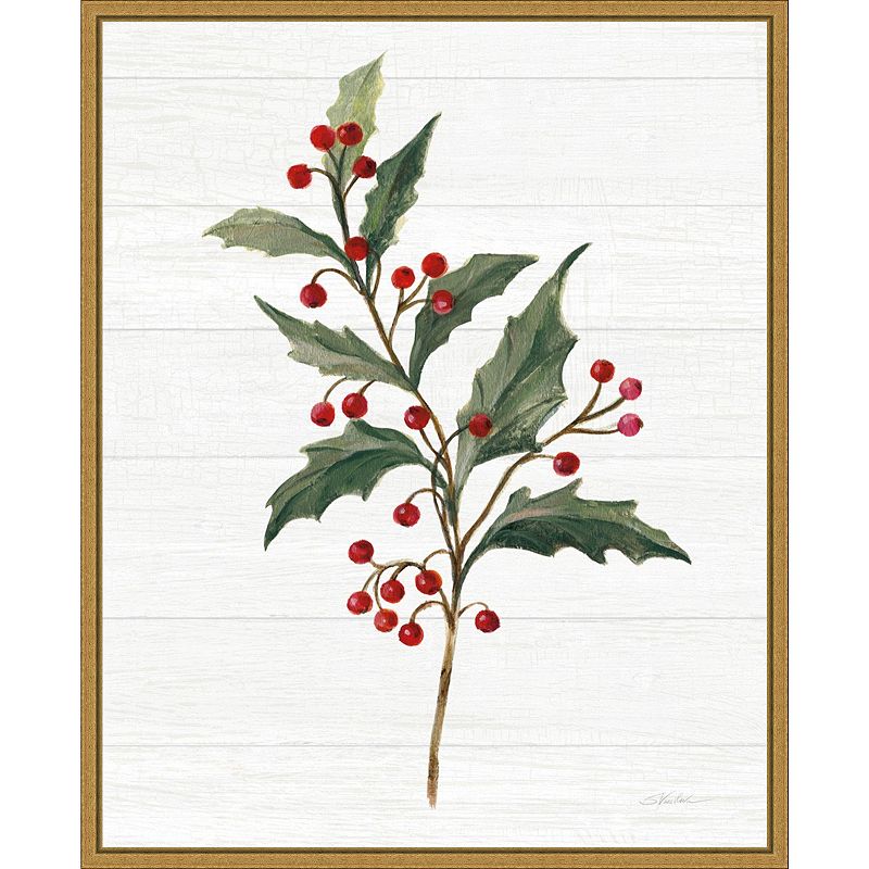 18258789 Amanti Art Christmas Moments IV Holly Framed Canva sku 18258789