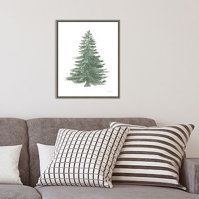 Amanti Art Floursack Holiday Tree Framed Canvas Wall Art