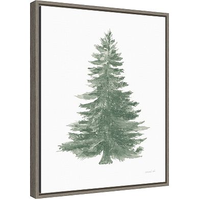 Amanti Art Floursack Holiday Tree Framed Canvas Wall Art