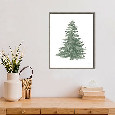 Amanti Art Floursack Holiday Tree Framed Canvas Wall Art