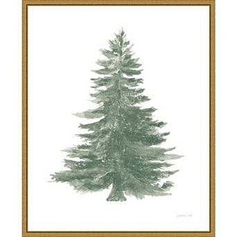 Amanti Art Floursack Holiday Tree Framed Canvas Wall Art