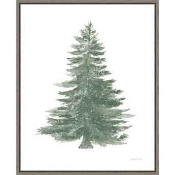 Amanti Art Floursack Holiday Tree Framed Canvas Wall Art