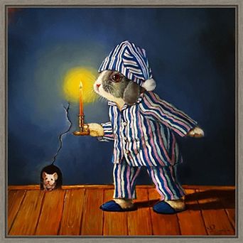 Amanti Art The Night Before Christmas Mouse Framed Canvas Wall Art