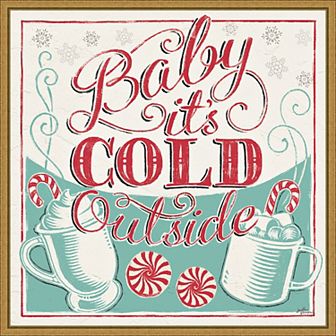 Amanti Art Merry Little Christmas II Framed Canvas Wall Art