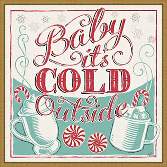 Amanti Art Merry Little Christmas II Framed Canvas Wall Art