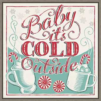 Amanti Art Merry Little Christmas II Framed Canvas Wall Art