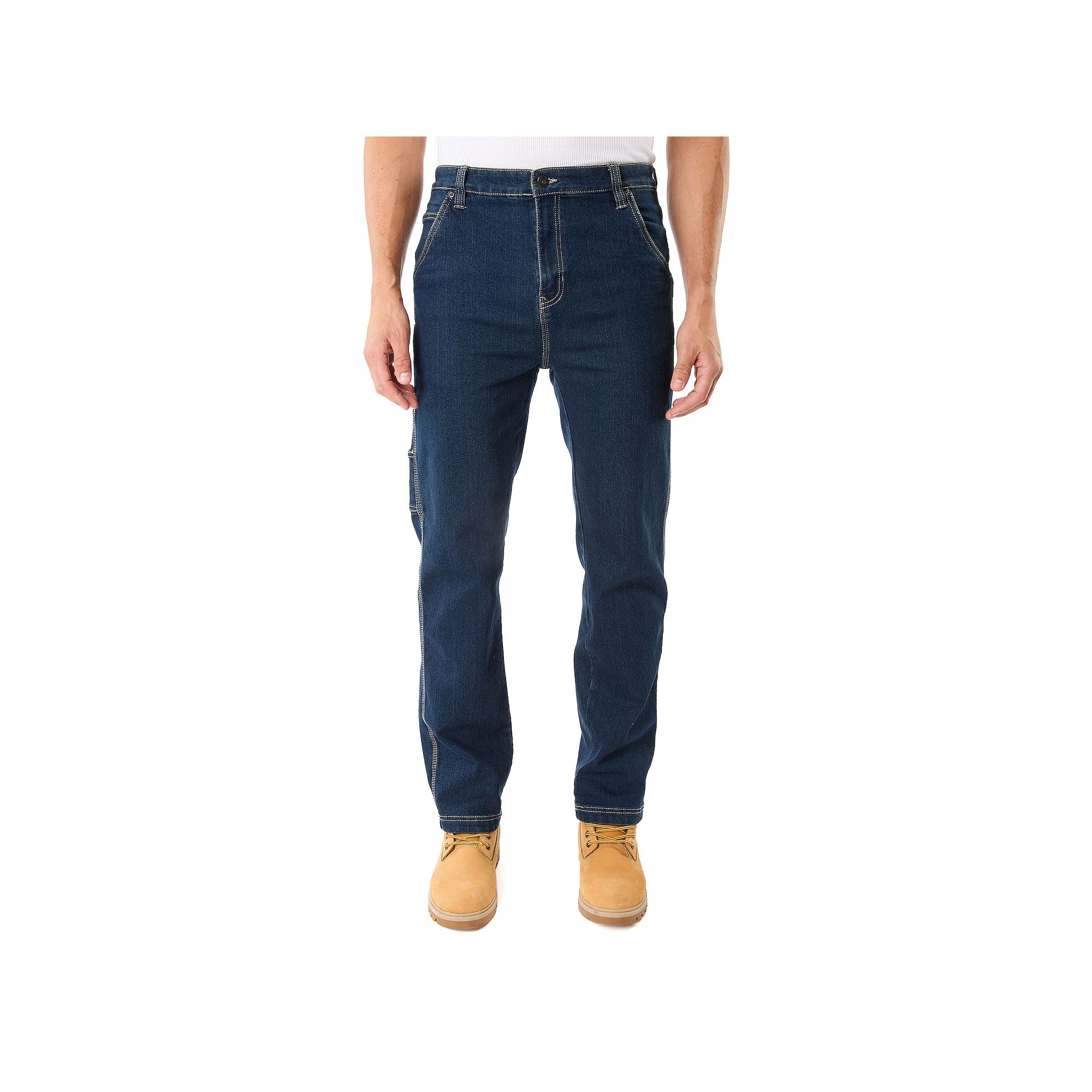 Mens Smiths Workwear Stretch Carpenter Jeans, Size: 38 X 32, Dark Blue St