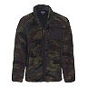 Men's Smith's Workwear Camo Butter-Sherpa Mesh-Lined Zip Jacket 
