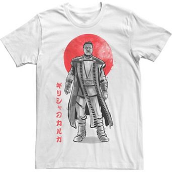 Men's Star Wars The Madolorian Sumie Ink Greef Kanji Tee