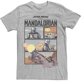 Men's Star Wars The Madolorian Mando Comic Boxed Up Tee