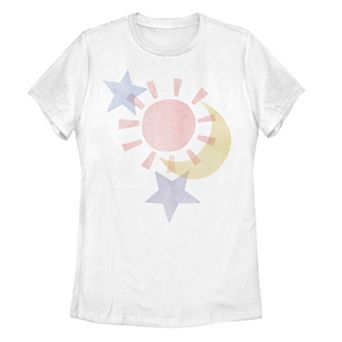 Juniors' Sun Moon Star Galactic Graphic Tee