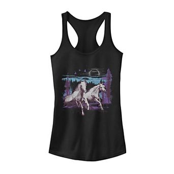 Juniors' Moon Run Horse Outdoor Graphic Tank Top