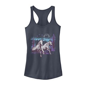 Juniors' Moon Run Horse Outdoor Graphic Tank Top