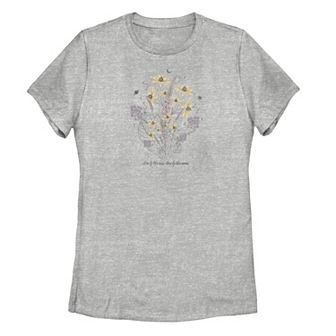 Juniors' Sun Moon Flowers Graphic Tee