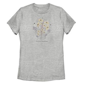 Juniors' Sun Moon Flowers Graphic Tee
