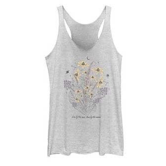 Juniors' Sun Moon Flowers Graphic Tank Top