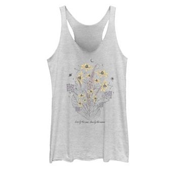Juniors' Sun Moon Flowers Graphic Tank Top