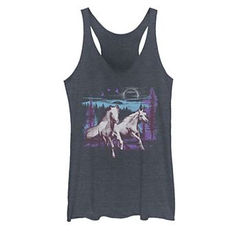 Juniors' Moon Run Horse Outdoor Graphic Tank Top