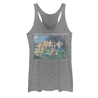 Juniors' Full Moon Meme Graphic Tank Top