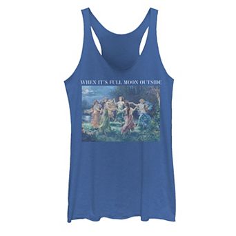 Juniors' Full Moon Meme Graphic Tank Top