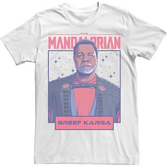 Men's Star Wars The Mandalorian Greef Poster Tee