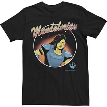Men's Star Wars the Mandalorian Cara Dune Circle Boxed Up Tee