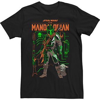 Men's Star Wars the Mandalorian Schemed Up Poster Tee