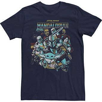 Men's Star Wars The Mandalorian In Works Group Shot Tee