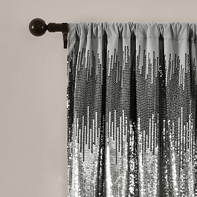 Lush Decor 2-pack Shimmer Sequins Window Curtain Set