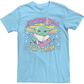Men's Star Wars The Mandalorian Stronger Than You Think Poster Tee