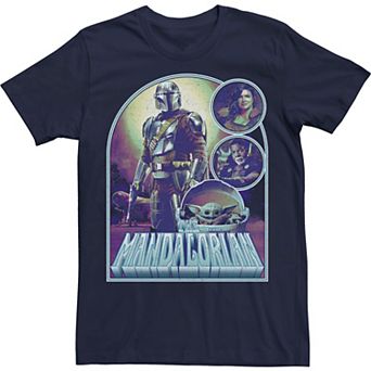 Men's Star Wars The Mandalorian Bounty Jobs Vintage Group Shot Tee