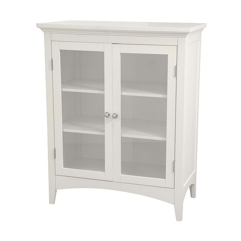 Elegant Home Fashions Mableton Double Floor Cabinet, White